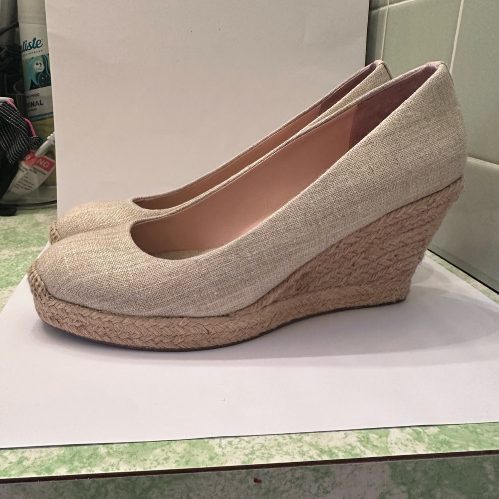J. Crew Canvas Espadrille Wedges